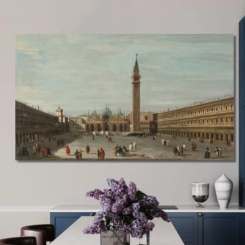 La Plaza De San Marcos Venecia Vista Hacia El Este Francesco Guardi