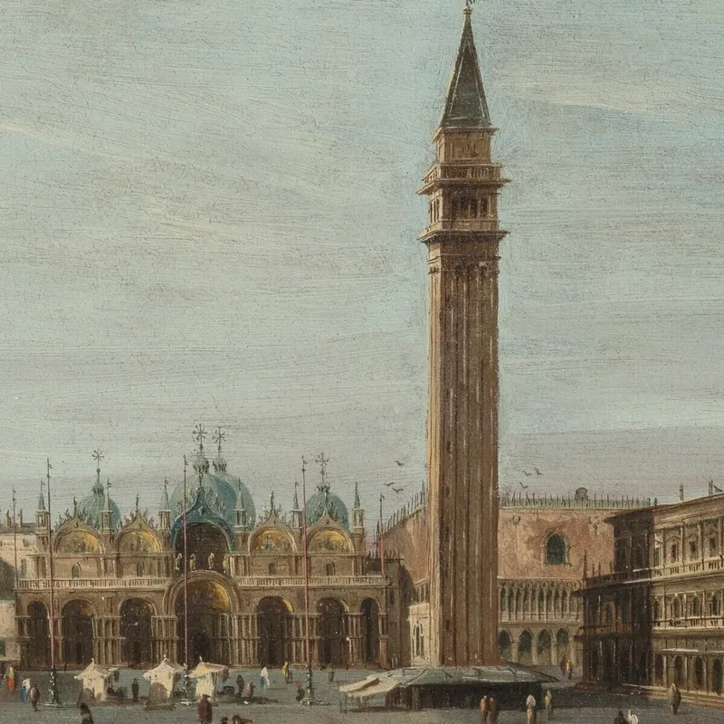 La Plaza De San Marcos Venecia Vista Hacia El Este Francesco Guardi