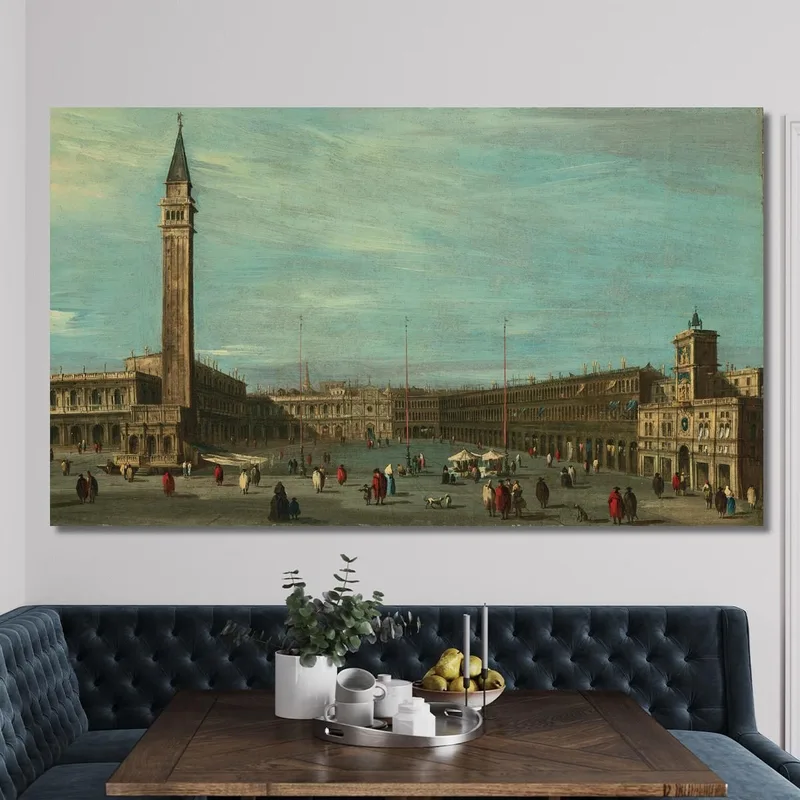 La Plaza De San Marcos Venecia Vista Hacia El Oeste Francesco Guardi