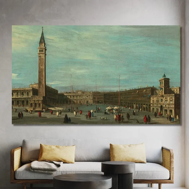 La Plaza De San Marcos Venecia Vista Hacia El Oeste Francesco Guardi