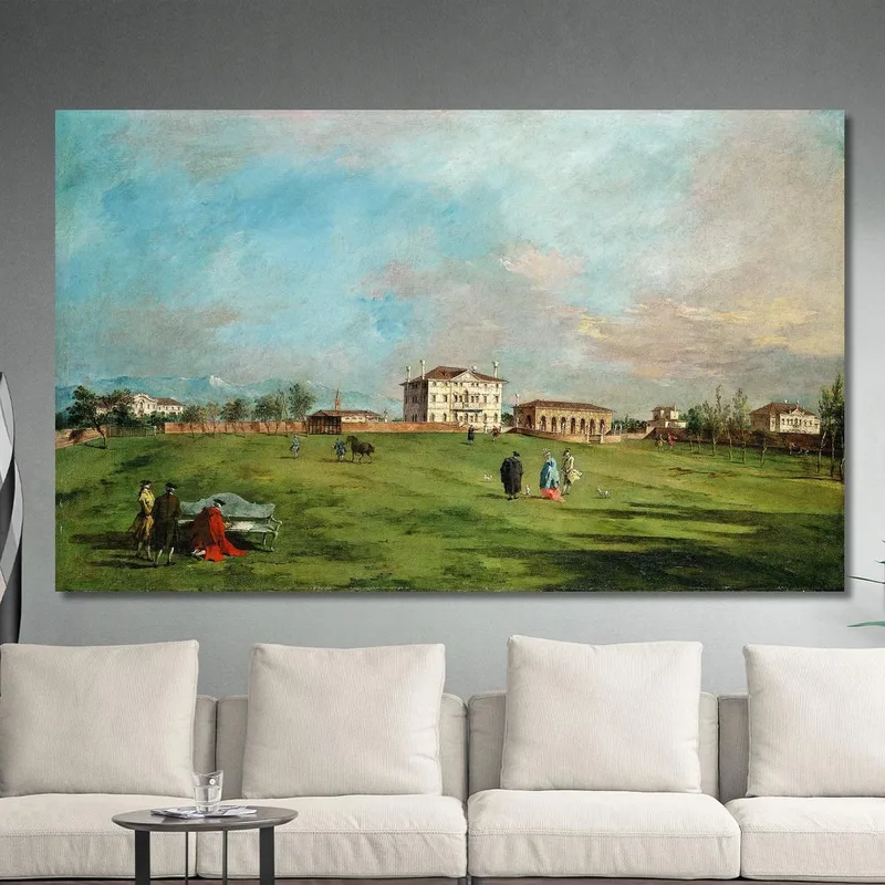 La Villa Loredan En Paese Francesco Guardi