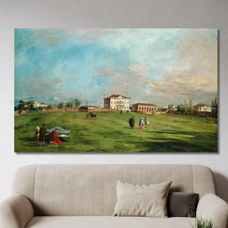 La Villa Loredan En Paese Francesco Guardi