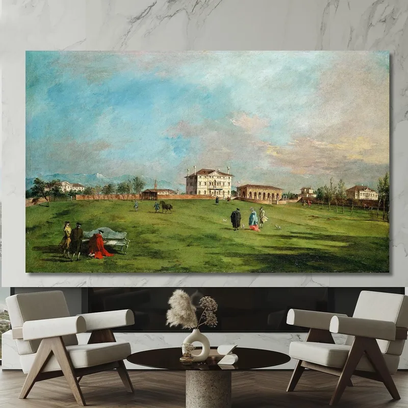 La Villa Loredan En Paese Francesco Guardi
