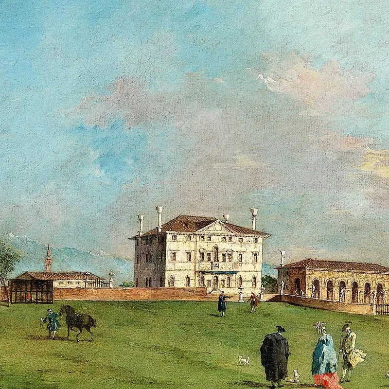 La Villa Loredan En Paese Francesco Guardi