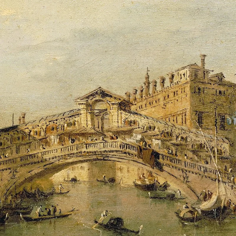 Venezia, Il Ponte Di Rialto Francesco Guardi
