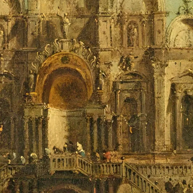 Veduta Di Campo San Zanipolo Con La Loggia Eretta In Occasione Della Benedizione Di Papa Pio Vi Francesco Guardi