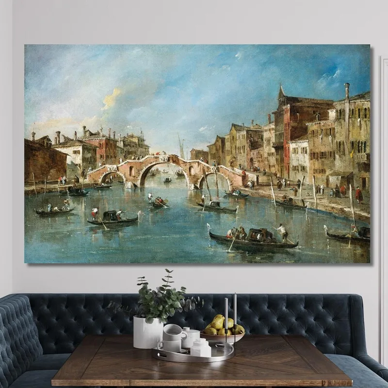 Veduta Del Canale Di Cannaregio, Venezia Francesco Guardi