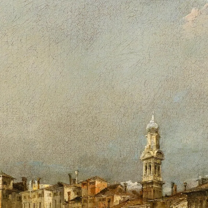 Vista Del Gran Canal Hacia El Rialto Francesco Guardi
