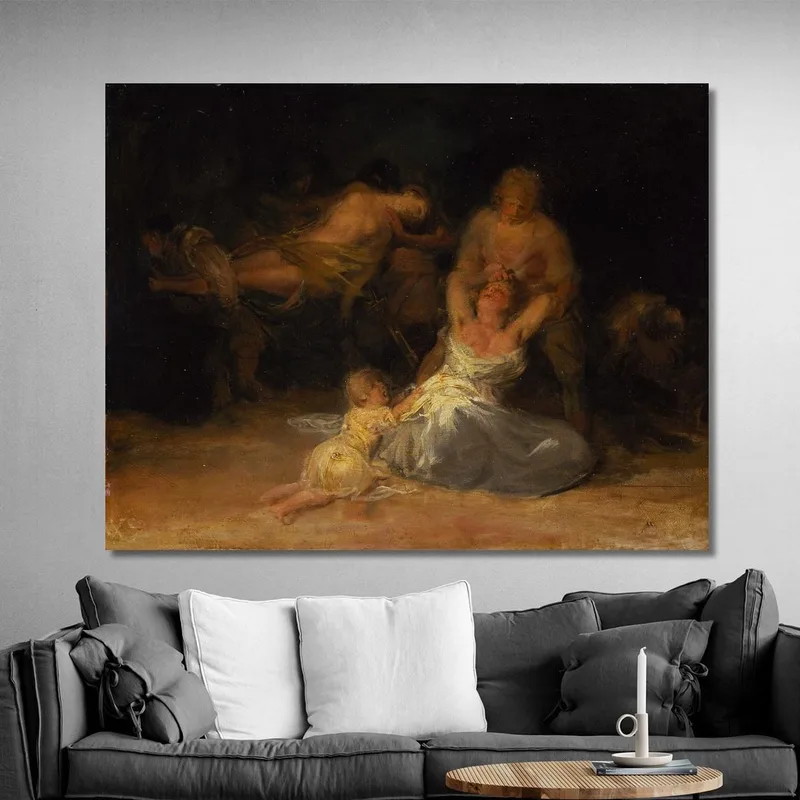 Acte De Violence Contre Deux Femmes Francisco de Goya