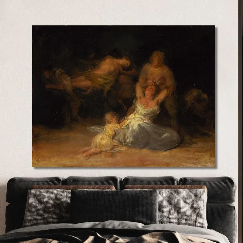 Acte De Violence Contre Deux Femmes Francisco de Goya
