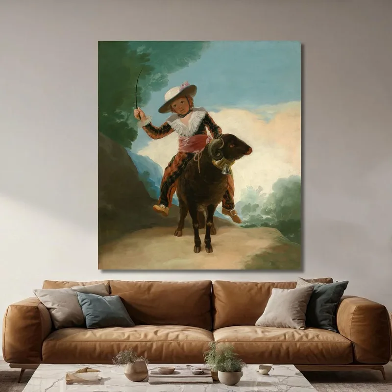 Ragazzo Su Un Ariete Francisco de Goya quadro stampa su tela