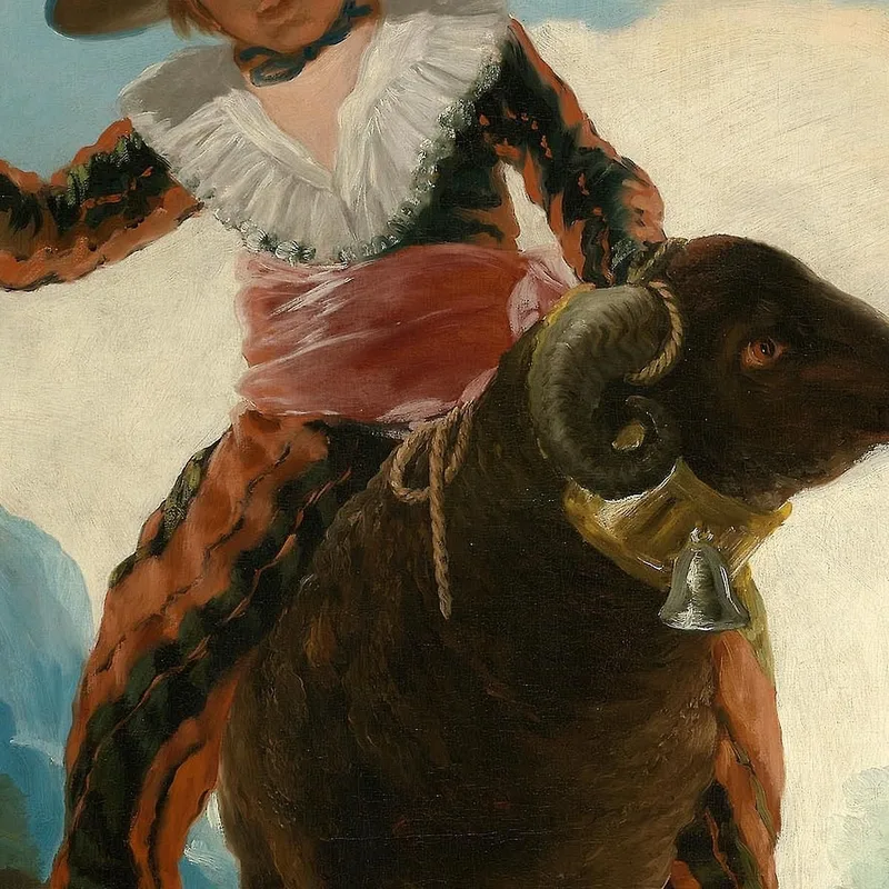 Ragazzo Su Un Ariete Francisco de Goya quadro stampa su tela