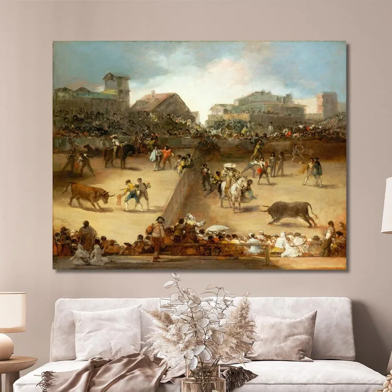 Stierkampf In Geteilter Arena Francisco de Goya