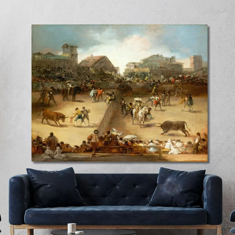 Stierkampf In Geteilter Arena Francisco de Goya