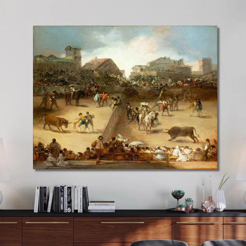 Stierkampf In Geteilter Arena Francisco de Goya