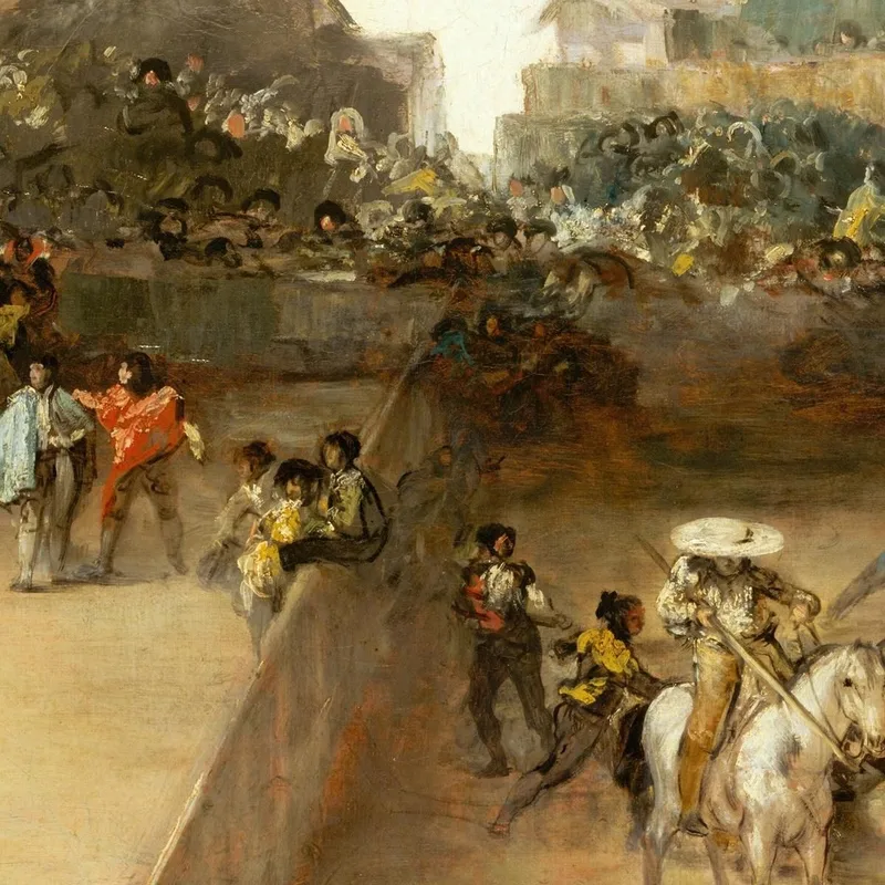 Stierkampf In Geteilter Arena Francisco de Goya