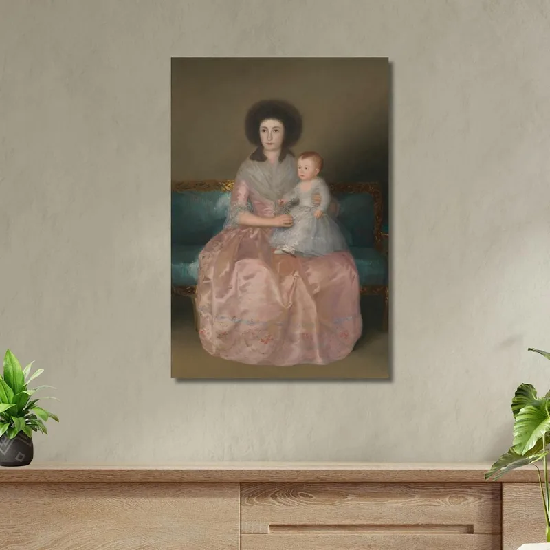 Condesa De Altamira And Her Daughter María Agustina Francisco de Goya