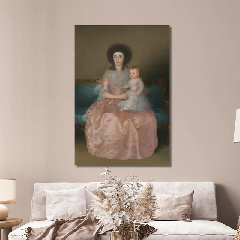 Condesa De Altamira And Her Daughter María Agustina Francisco de Goya