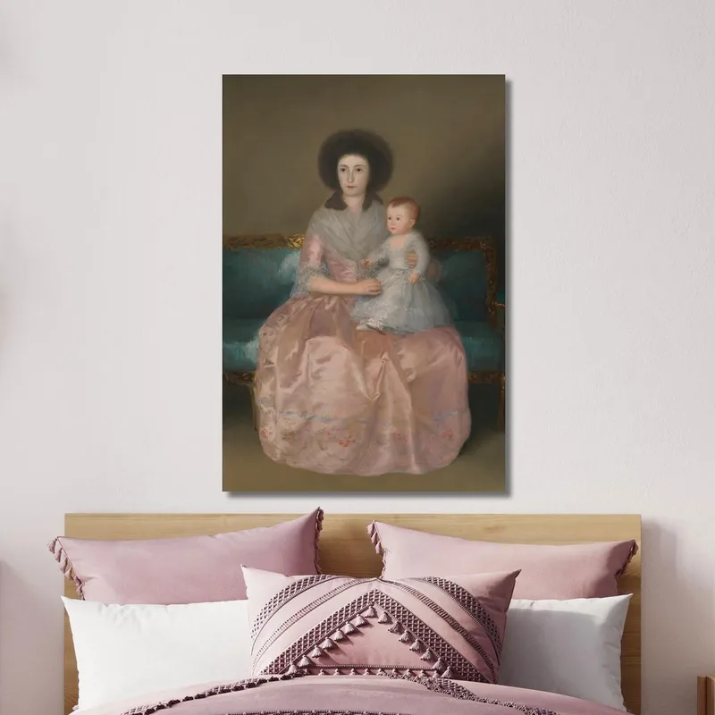 Condesa De Altamira And Her Daughter María Agustina Francisco de Goya