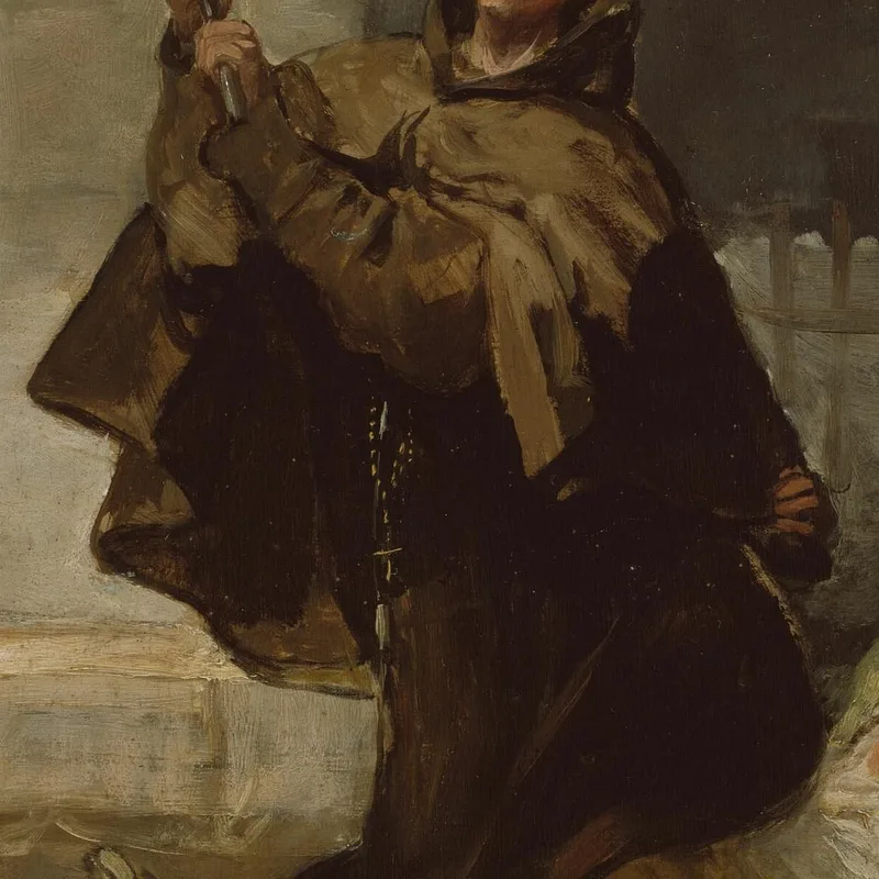 Frate Pedro Colpisce El Maragato Con Il Calcio Della Pistola Francisco de Goya quadro stampa su tela