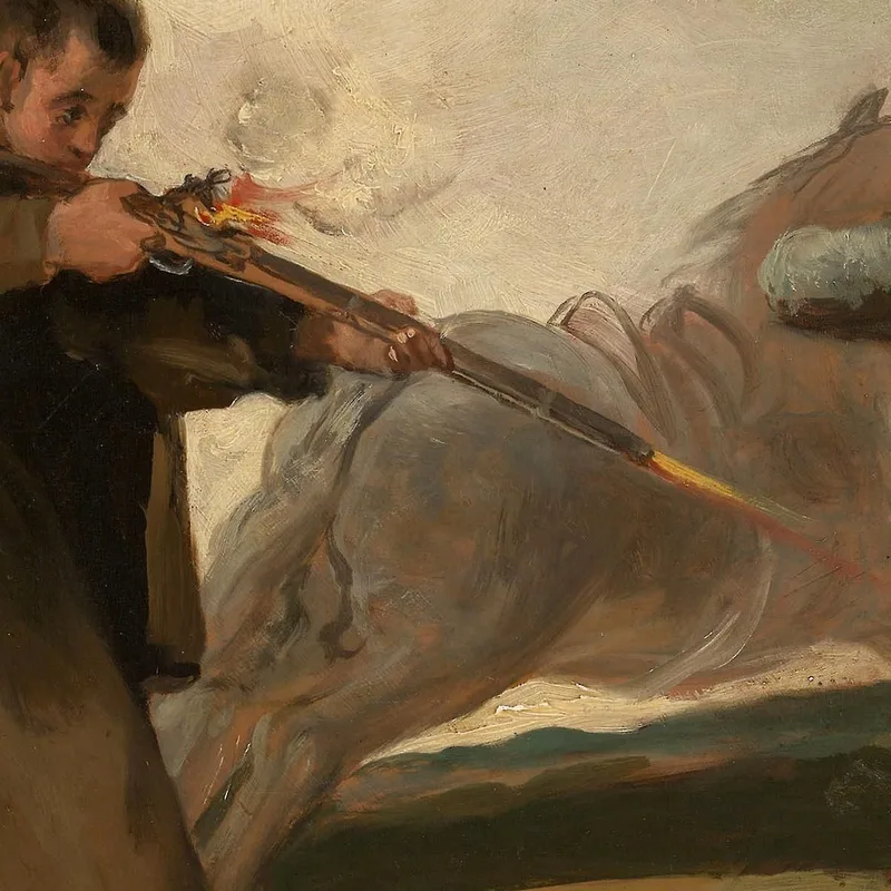 Frère Pedro Tire Sur El Maragato Alors Que Son Cheval S'Enfuit Francisco de Goya