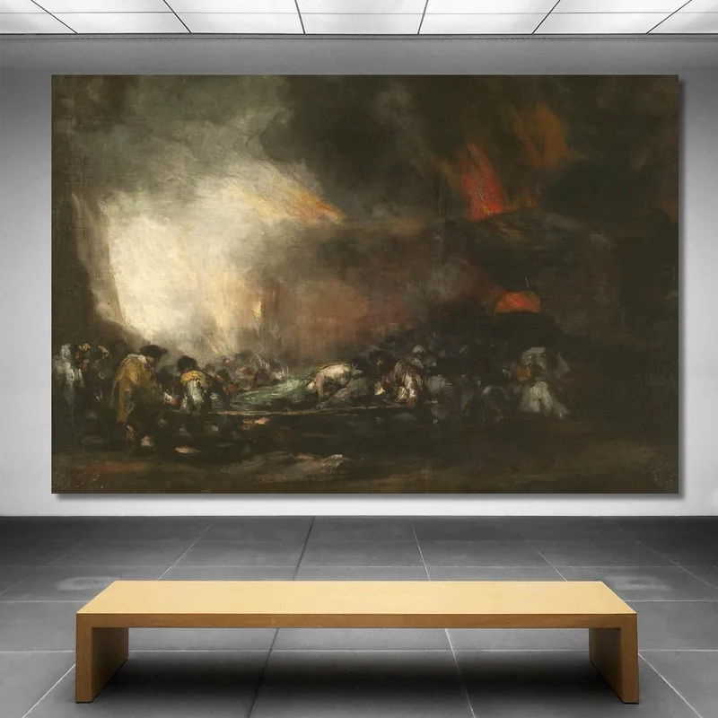 Incendio De Un Hospital Francisco de Goya