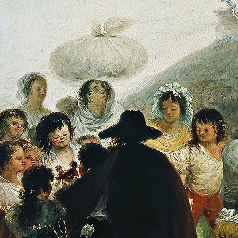 Il Mercante Di Burattini Francisco de Goya