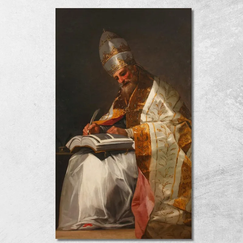 San Gregorio Magno Papa Francisco de Goya cuadro en lienzo