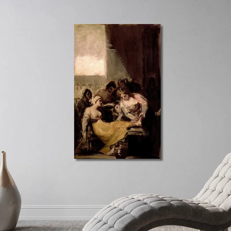Santa Isabel De Portugal Curando Las Heridas De Una Mujer Enferma Francisco de Goya