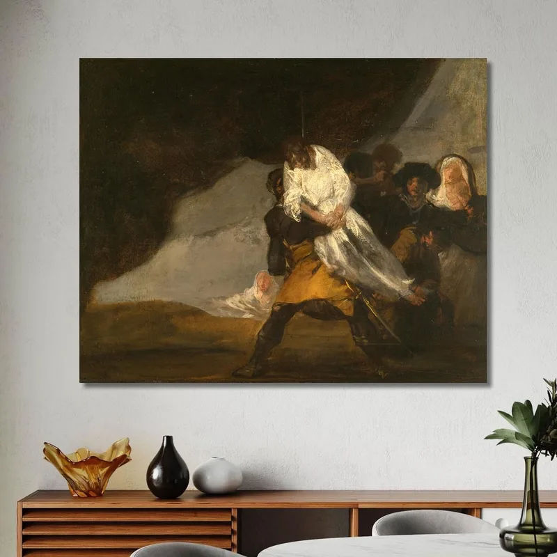 Il Monaco Impiccato Francisco de Goya quadro stampa su tela