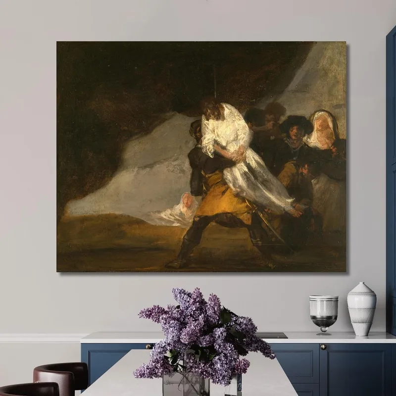 Il Monaco Impiccato Francisco de Goya quadro stampa su tela