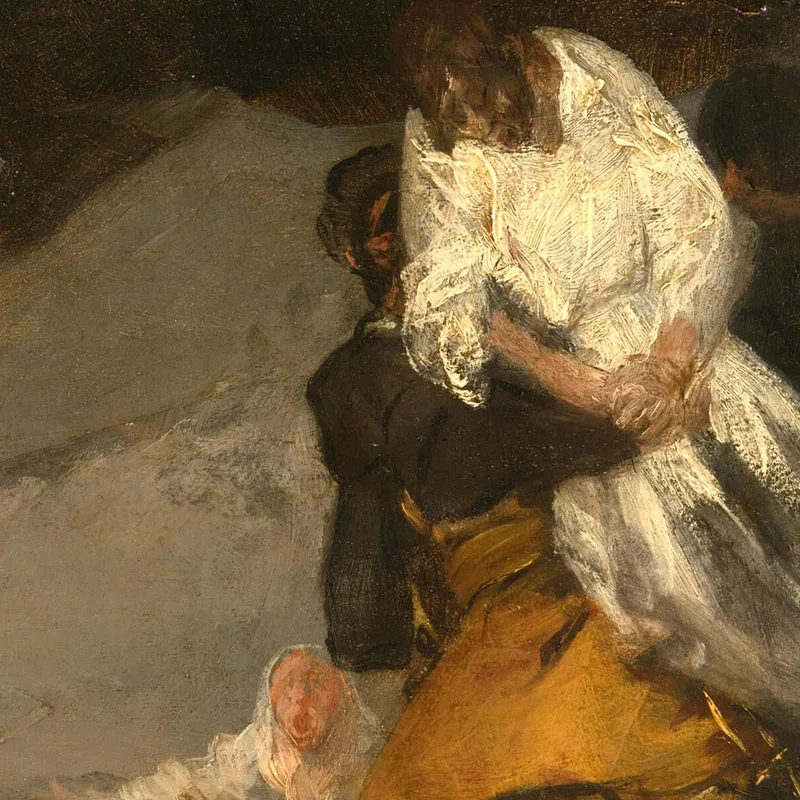 Il Monaco Impiccato Francisco de Goya quadro stampa su tela