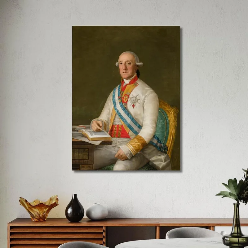Vicente Maria De Vera D'Aragona Duca Di La Roca Francisco de Goya quadro stampa su tela