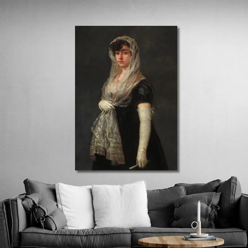 Giovane Donna Che Indossa Una Mantiglia E Una Basquina Francisco de Goya