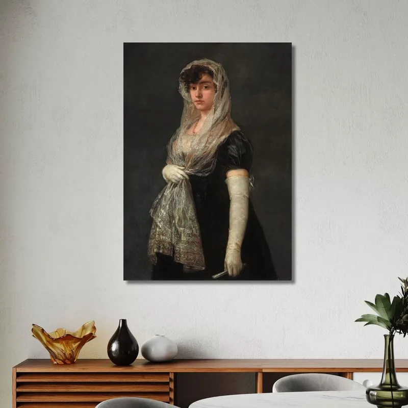 Giovane Donna Che Indossa Una Mantiglia E Una Basquina Francisco de Goya