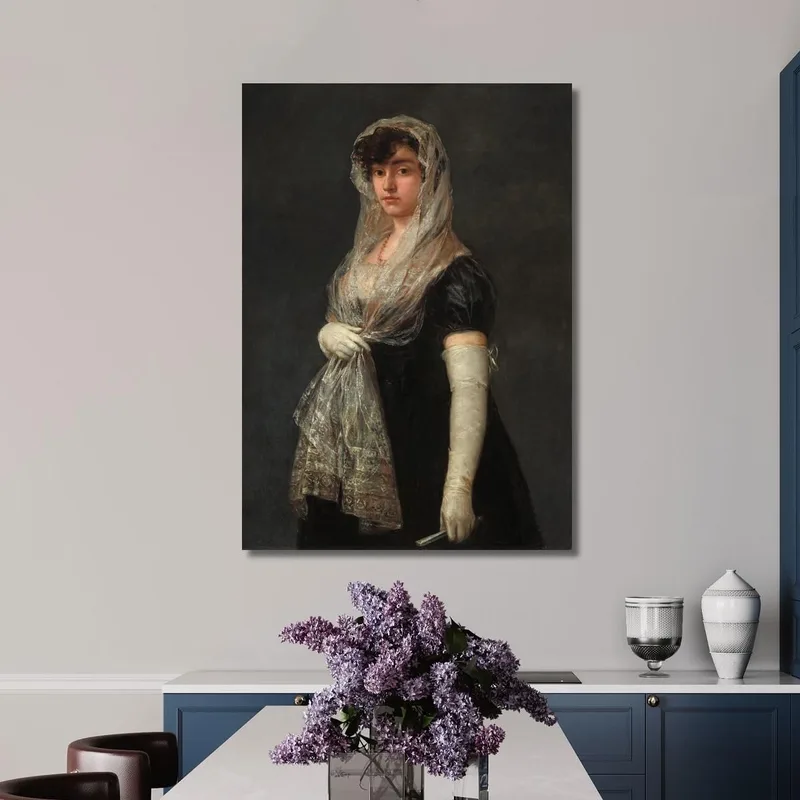 Giovane Donna Che Indossa Una Mantiglia E Una Basquina Francisco de Goya