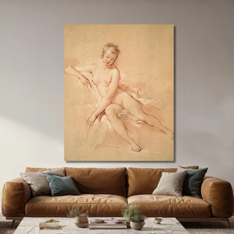 Sitzender Weiblicher Akt François Boucher
