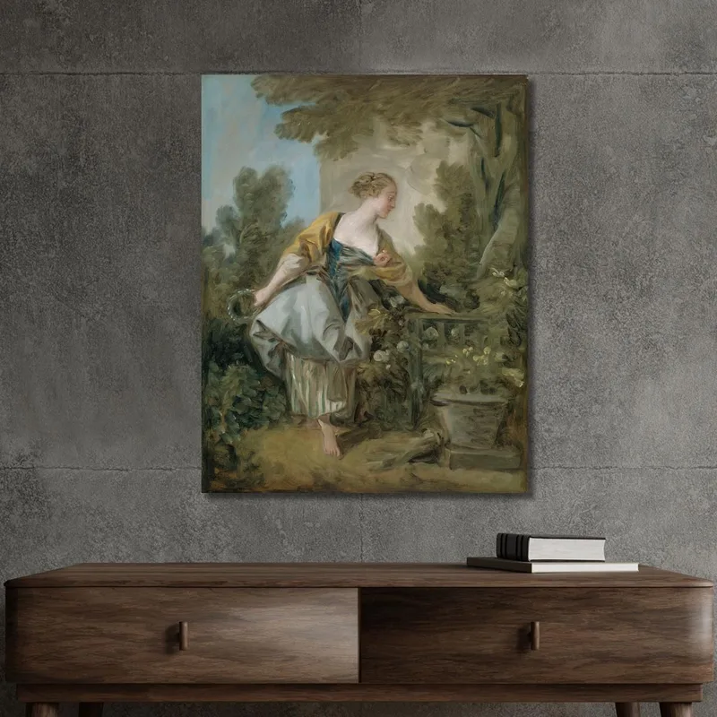 Una Giovane Ragazza In Un Parco François Boucher