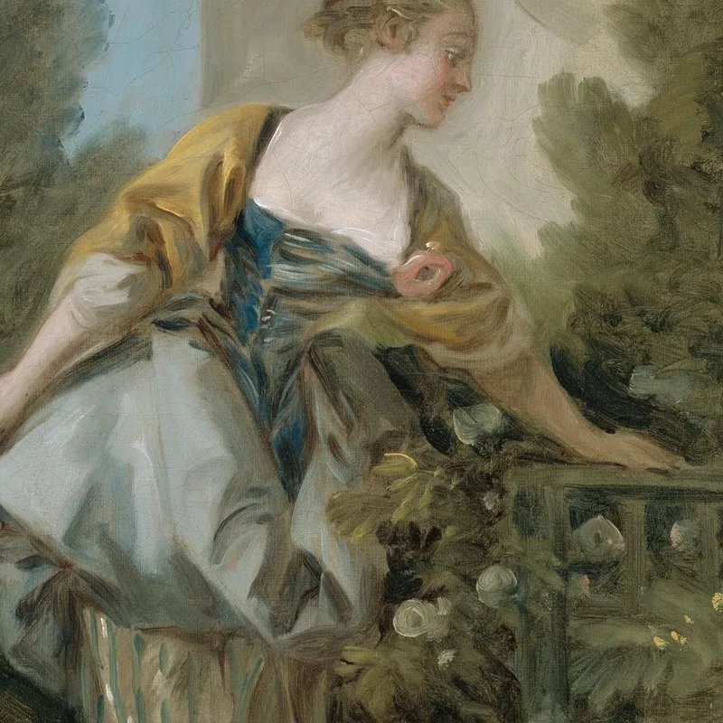 Una Giovane Ragazza In Un Parco François Boucher