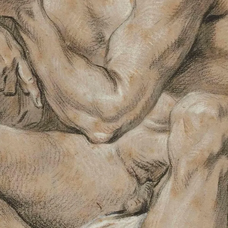 Accademia Di Uomo Nudo Seduto Che Rappresenta Marte François Boucher