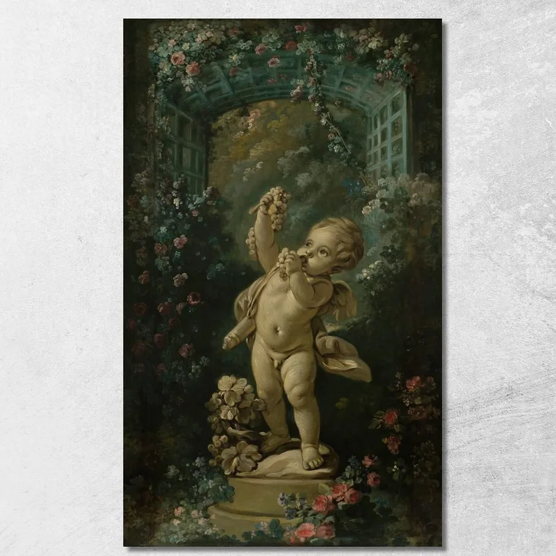 Liebe Mit Trauben François Boucher drucken auf leinwand