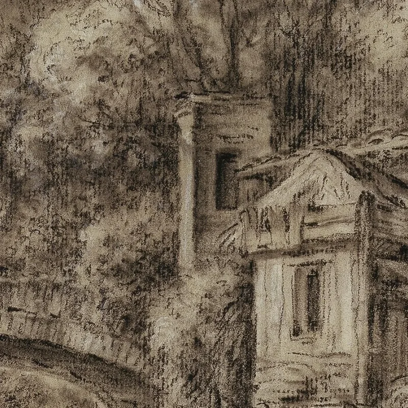 Architekturcapriccio Mit Der Mühle Von Quiquengrogne Bei Charenton François Boucher