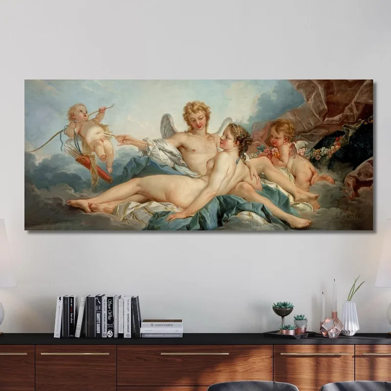 Cupid Wounding Psyche François Boucher