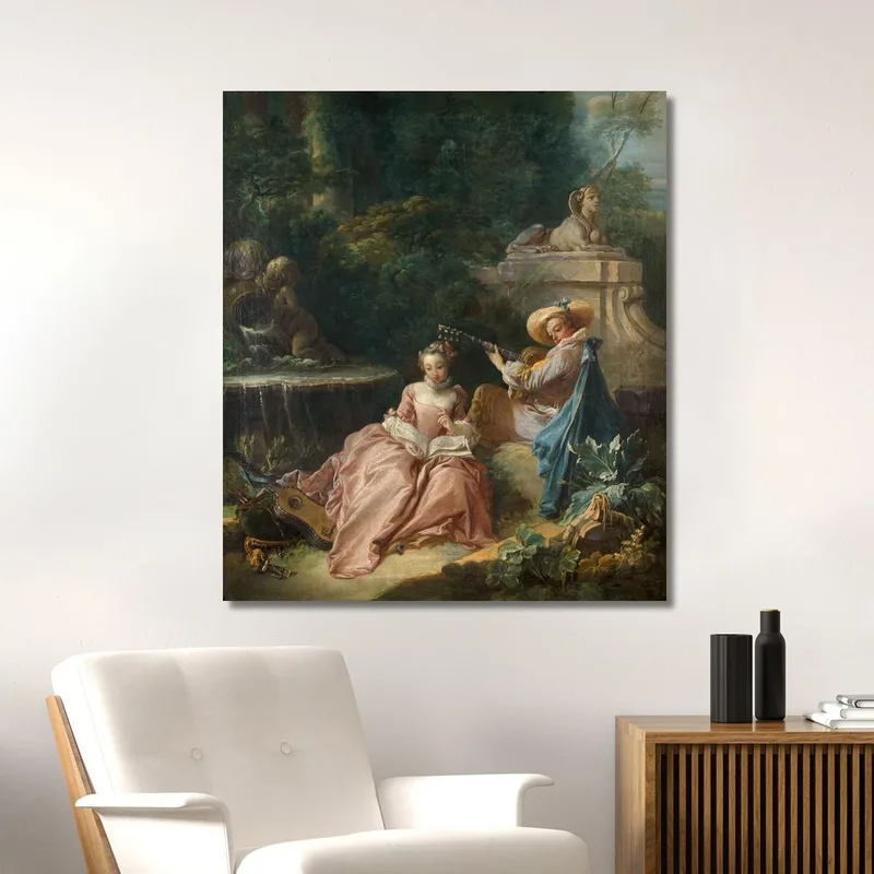 La Lección De Música François Boucher