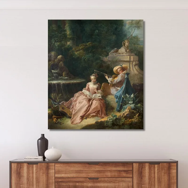 La Lección De Música François Boucher