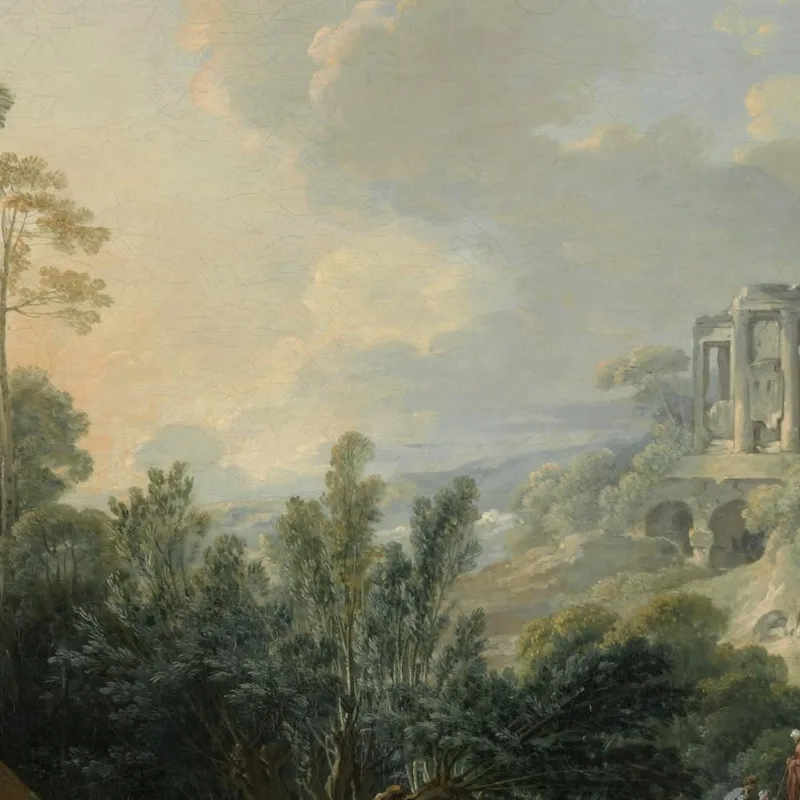 Paisaje Con Un Molino De Agua François Boucher