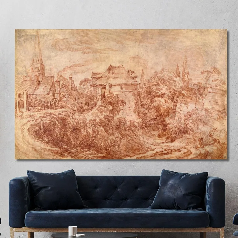 Paisaje Con Figuras François Boucher