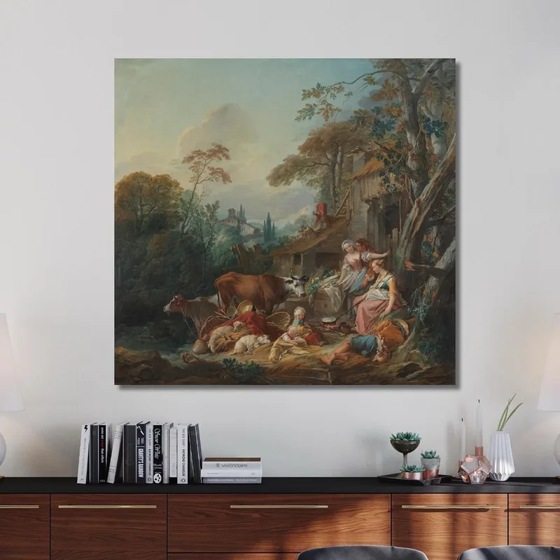 Ländliche Idylle François Boucher