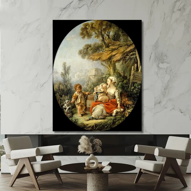 The Happy Mother François Boucher