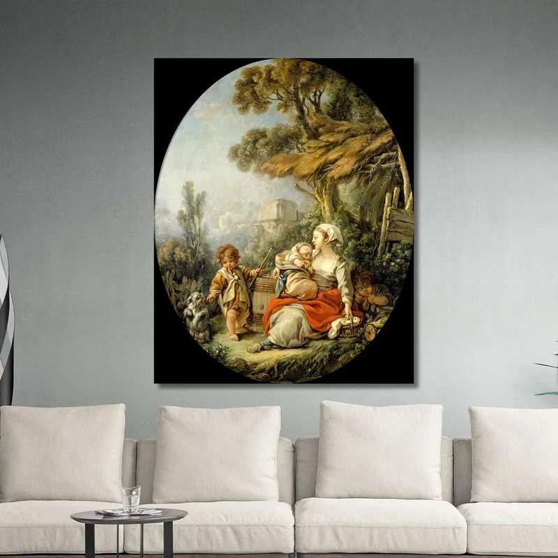 The Happy Mother François Boucher